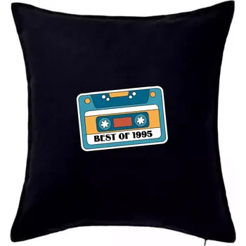Polštář Narozeniny kazeta Best of 1995 - Polštář 50x50 - 50x50 - Pouze potah ( Černá )