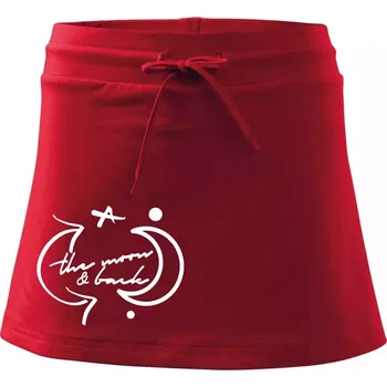 Dámská sukně The moon and back - Sportovní sukně - two in one - S ( Červená )