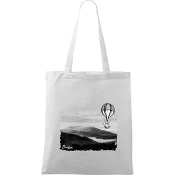 Retro Boubín - Taška bavlněná - 42 x 38 cm ( Bílá )