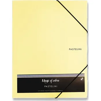 3chlopňové desky Pastelini, A4 - žluté