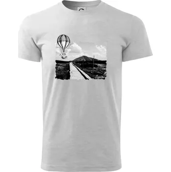 Pánské tričko Retro Sněžka - Triko extra velké (5-8XL) - 7XL ( Světlešedý Melír )