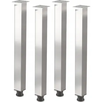 Stolová podnož 4 KS nohy ke stolu/desce 60x60x710mm elektrolyticky leštěné