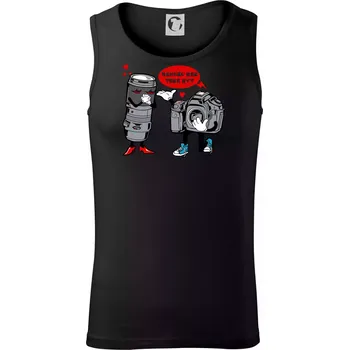 Nemůžu bez tebe být foto - Tílko pánské Core - S ( Černá )