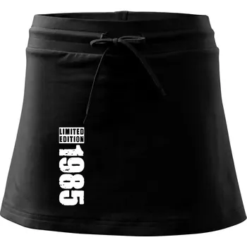Dámská sukně Limited edition 1985 pruh - Sportovní sukně - two in one - S ( Černá )