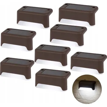 Venkovní osvětlení Solární lampa zapichovací DS GARDEN bílá 5 cm 8 ks