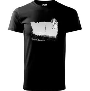 Retro Praděd - Triko extra velké (5-8XL) - 7XL ( Černá )