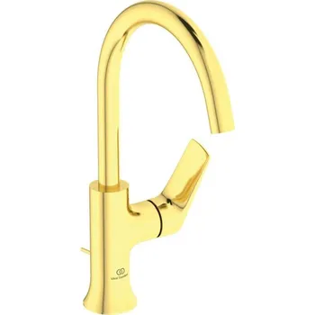 Vodovodní baterie IDEAL STANDARD - La Dolce Vita Umyvadlová baterie, kartáčované zlato BD658A2