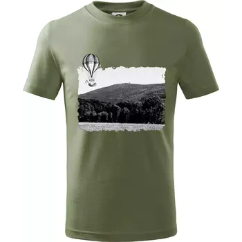 Retro Čerchov - Tričko dětské bavlněné - 104-110cm / 3-4 roky ( Khaki )