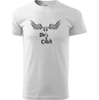 Shes a catch - Triko extra velké (5-8XL) - 7XL ( Bílá )