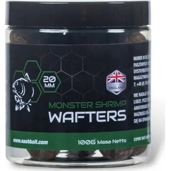 Boilies Nash Vyvážené Boilie Wafters Monster Shrimp 20 mm 100 g