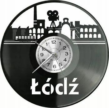 Hodiny Loď Město Polsko Nástěnné Hodiny Vinylová Deska Moderní Dekorativní Na P