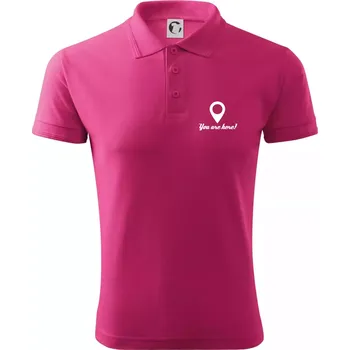 Pánská košile You are here - Polokošile pánská Pique Polo 203 - 2XL ( Purpurová )