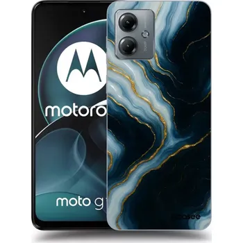 Pouzdro na mobilní telefon Picasee silikonový černý obal pro Motorola Moto G14 - Luna