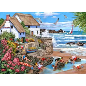 Puzzle HOP Chata na pobřeží 1000 dílků