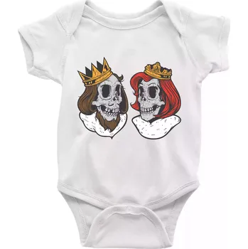 King and Queen lebky - Body kojenecké s krátkým rukávem - Krátký r. do 3 měs ( Bílá )