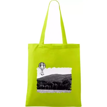 Retro Čerchov - Taška bavlněná - 42 x 38 cm ( Limetková )