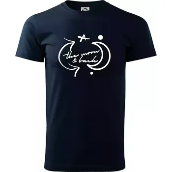 Pánské tričko The moon and back - Triko extra velké (5-8XL) - 8XL ( Námořní modrá (velmi tmavá - téměř černá) )