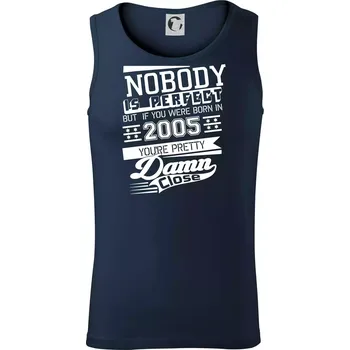 Nobody is perfect - 2005 - Tílko pánské Core - XL ( Námořní modrá (velmi tmavá - téměř černá) )