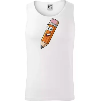 Parové triko - Tužka a guma - Tílko pánské Core - 2XL ( Bílá )