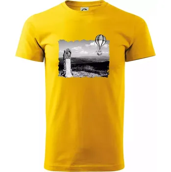 Retro Kralický Sněžník - Triko extra velké (5-8XL) - 8XL ( Žlutá )