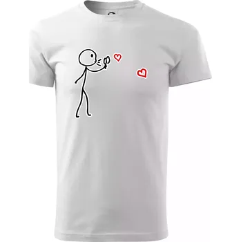 Láska bublifuk - Triko extra velké (5-8XL) - 8XL ( Bílá )