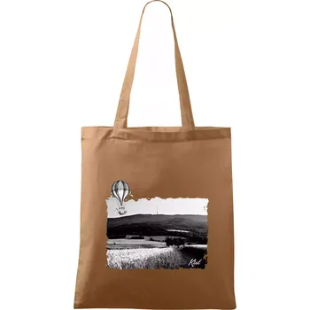 Nákupní taška Retro Kleť - Taška bavlněná - 42 x 38 cm ( Cappuccino )