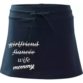 Dámské oblečení Partnerské triko nastávající rodiče - Sportovní sukně - two in one - M ( Námořní modrá (velmi tmavá - téměř černá) )