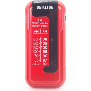 Radiopřijímač RÁDIO AIWA R-22RD FM/AM stereo červené
