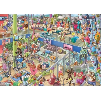 Puzzle Puzzle HEYE zvířecí tělocvična – 1000 dílků