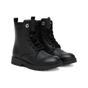 Pánské tenisky Turistická obuv Tommy Hilfiger Lace-Up Bootie T3A5-34012-1355 S Černá 31