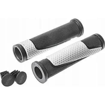 grip Gripy / rukojeti na kolo Wag Double D, černo-bílé, 125 mm