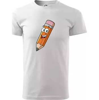 Pánské tričko Parové triko - Tužka a guma - Triko extra velké (5-8XL) - 6XL ( Bílá )