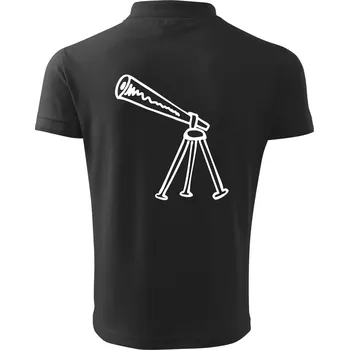 Pánská košile Nebe - Dalekohled - Polokošile pánská Pique Polo 203 - 5XL ( Dřevěné uhlí )