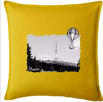 Polštář Retro Praděd - Polštář 50x50 - 50x50 - Pouze potah ( Žlutá )