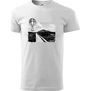 Pánské tričko Retro Sněžka - Triko extra velké (5-8XL) - 6XL ( Bílá )