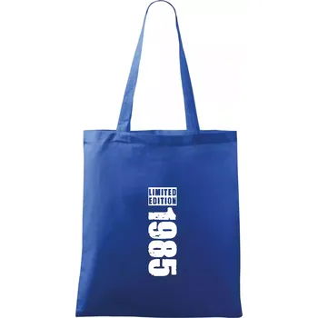 Limited edition 1985 pruh - Taška bavlněná - 42 x 38 cm ( Královská modrá )