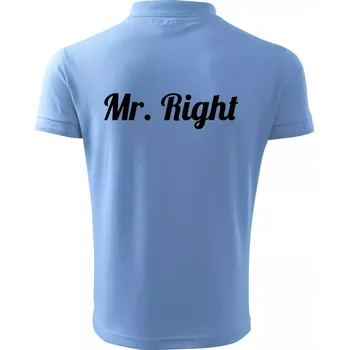 Pánská košile Mr Right - Polokošile pánská Pique Polo 203 - 5XL ( Pyžamově modrá )