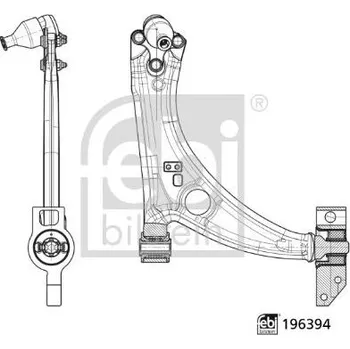 Opravná sada podvozku a pohonu kol Ridici paka, zaveseni kol FEBI BILSTEIN 196394