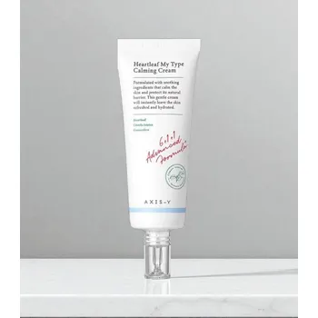 Pleťový krém Axis-y - Heartleaf My-Type Calming Cream - Zklidňující gelový krém s výtažkem z heartleaf 60ml