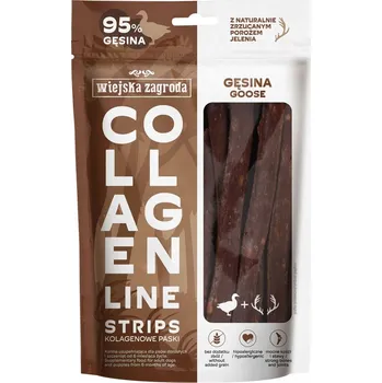 Pamlsek pro psa Wiejska Zagroda Psí pamlsek Kolagenové proužky Husa 100g