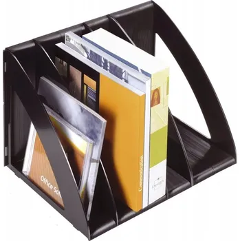 Černý pořadač na dokumenty Ice A4, 6 modulů