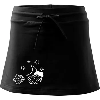 Dámská sukně Nebe - Dalekohled - Sportovní sukně - two in one - M ( Černá )