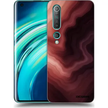 Pouzdro na mobilní telefon Picasee silikonový průhledný obal pro Xiaomi Mi 10 - Rouge