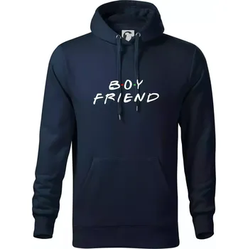 Pánská mikina Boy Friend - Mikina pánská Cape s kapucí - 5XL ( Námořní modrá (velmi tmavá - téměř černá) )