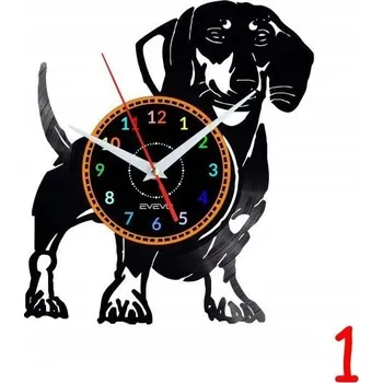 Hodiny Psi Zvířata Nástěnné Hodiny z Vinylové Desky DÁREK K NAROZENINÁM