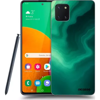 Pouzdro na mobilní telefon Picasee silikonový průhledný obal pro Samsung Galaxy Note 10 Lite N770F - Malachite