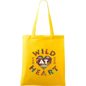 Wild heart - Taška bavlněná - 42 x 38 cm ( Žlutá )