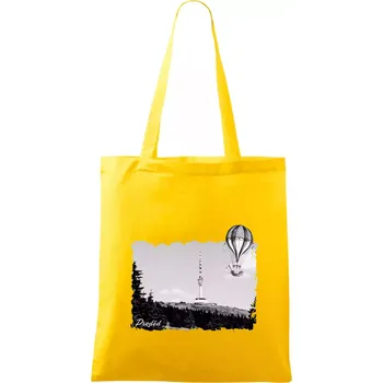 Retro Praděd - Taška bavlněná - 42 x 38 cm ( Žlutá )