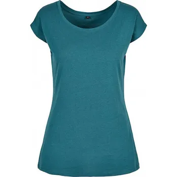 Dámské tričko Build Your Brand Basic Letní dámské tričko se širokým výstřihem Barva: petrolejová, Velikost: 5XL BYBB013