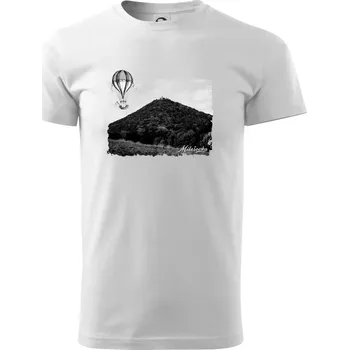 Pánské tričko Retro Milešovka - Triko extra velké (5-8XL) - 8XL ( Bílá )